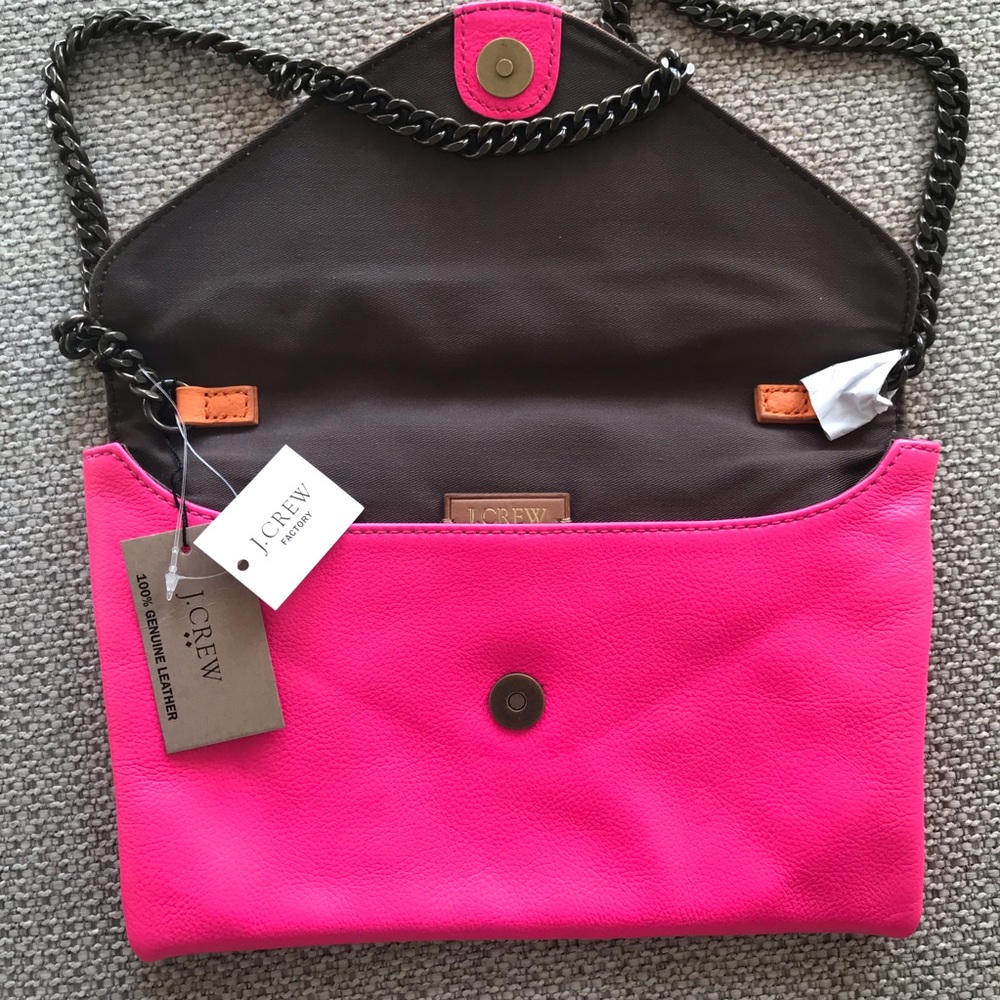 Brand New Leather J.Crew Purse/Clutch